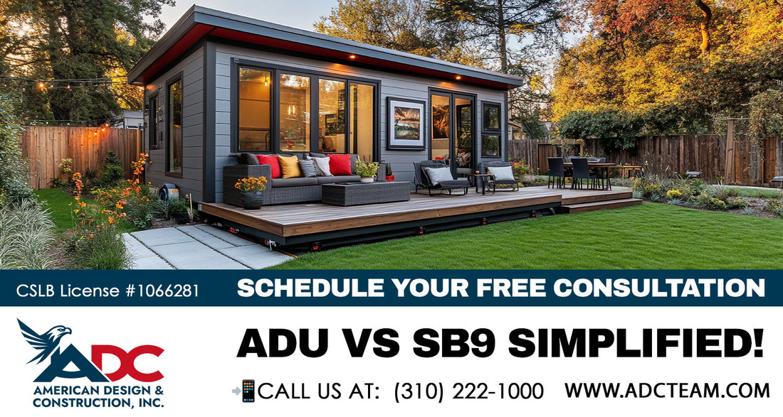 ADU vs. SB9: Simplified for Los Angeles & Orange County Homeowners!